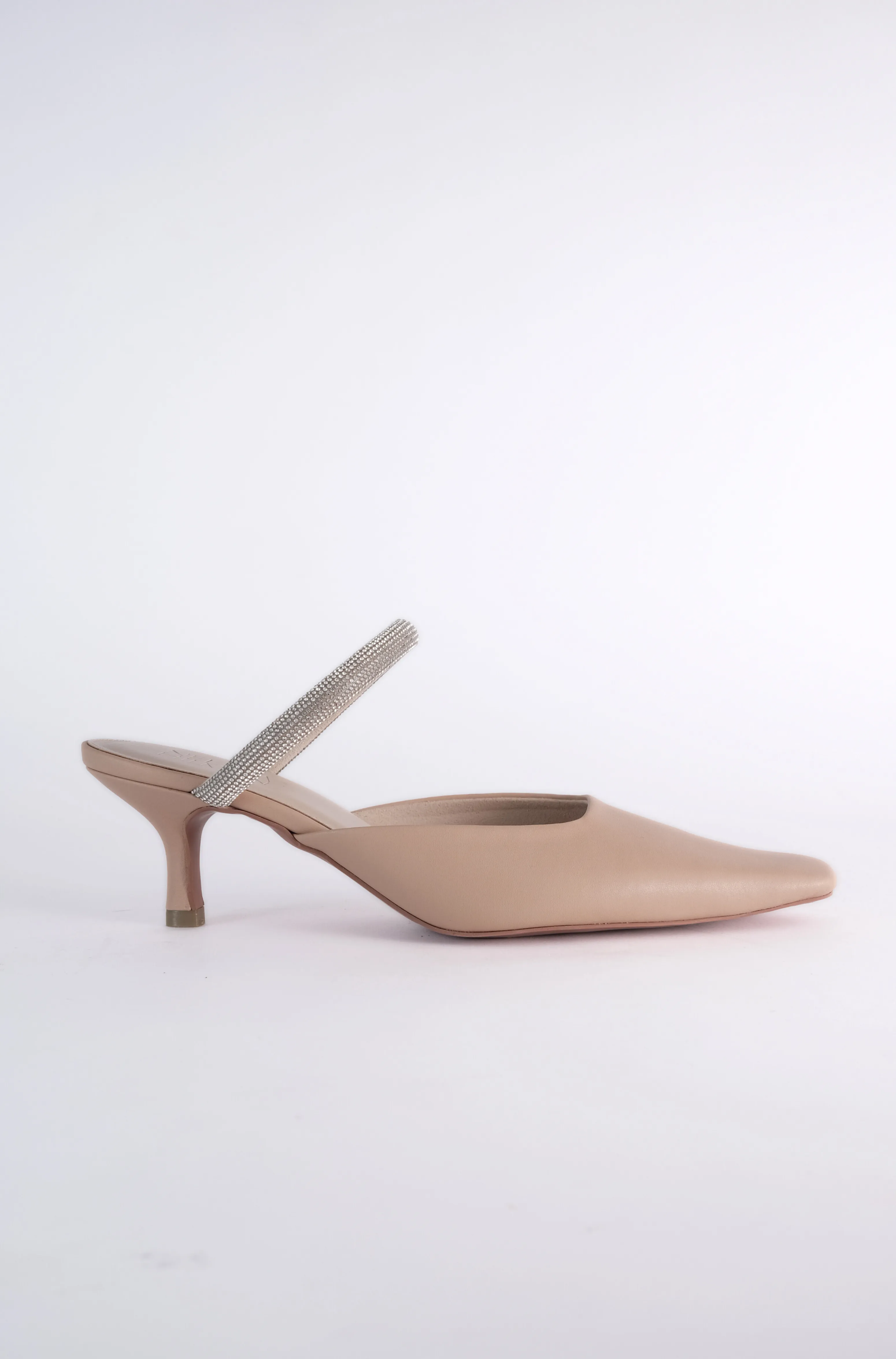 Amore Embellished Strappy Mules (Light Brown)