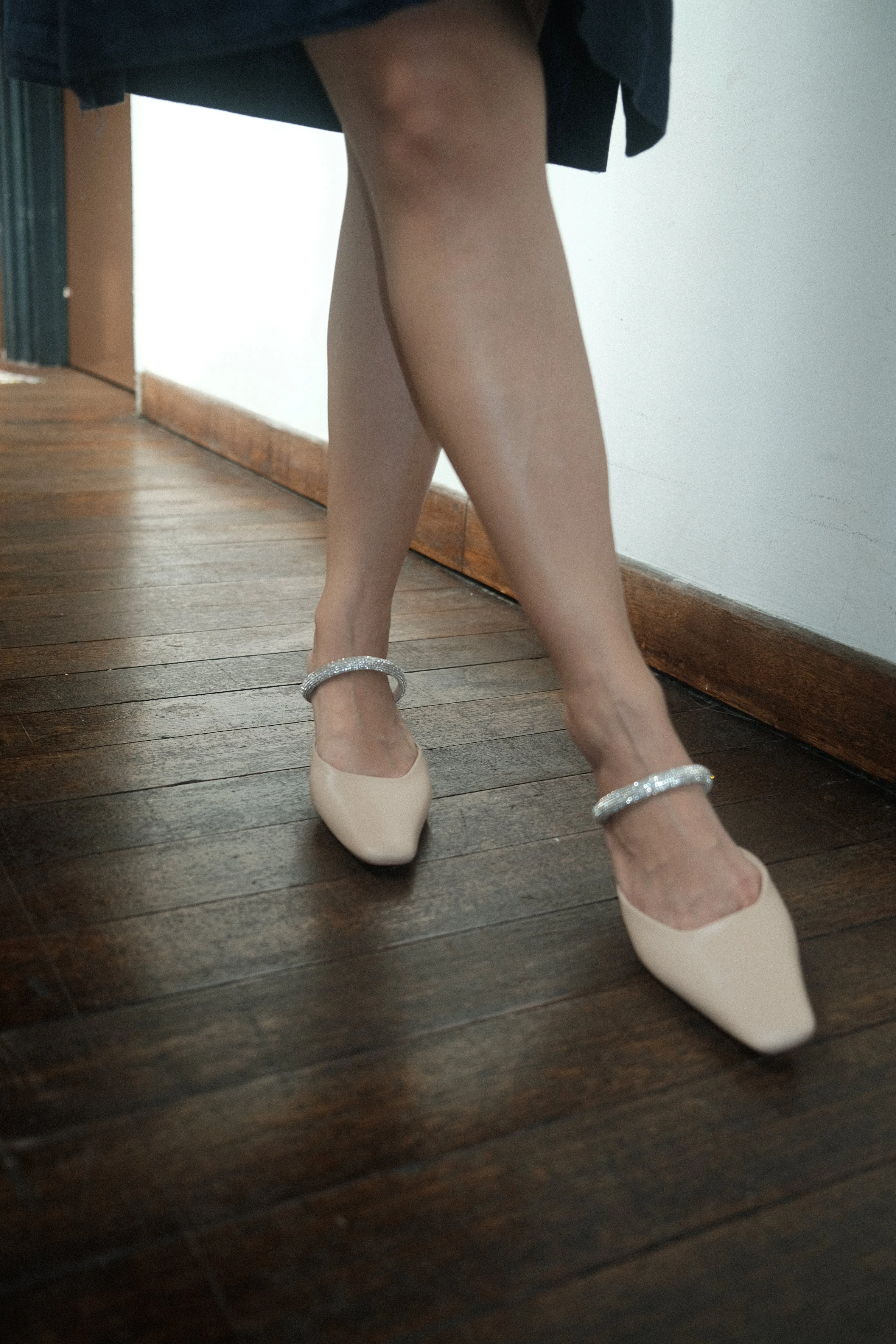 Amore Embellished Strappy Mules (Light Brown)