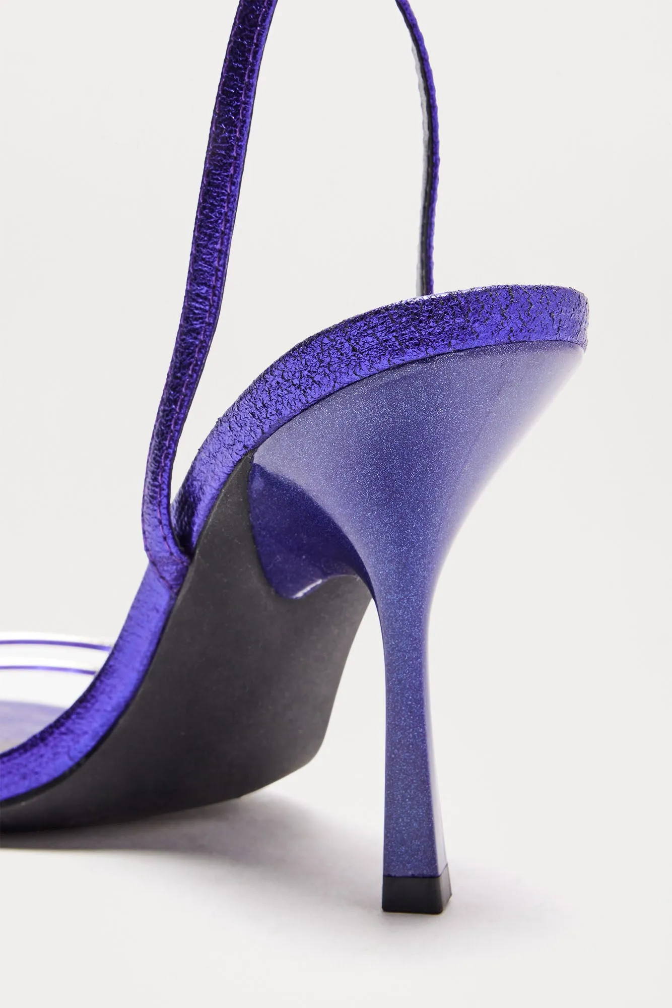 Arya Metallic Heels - Purple