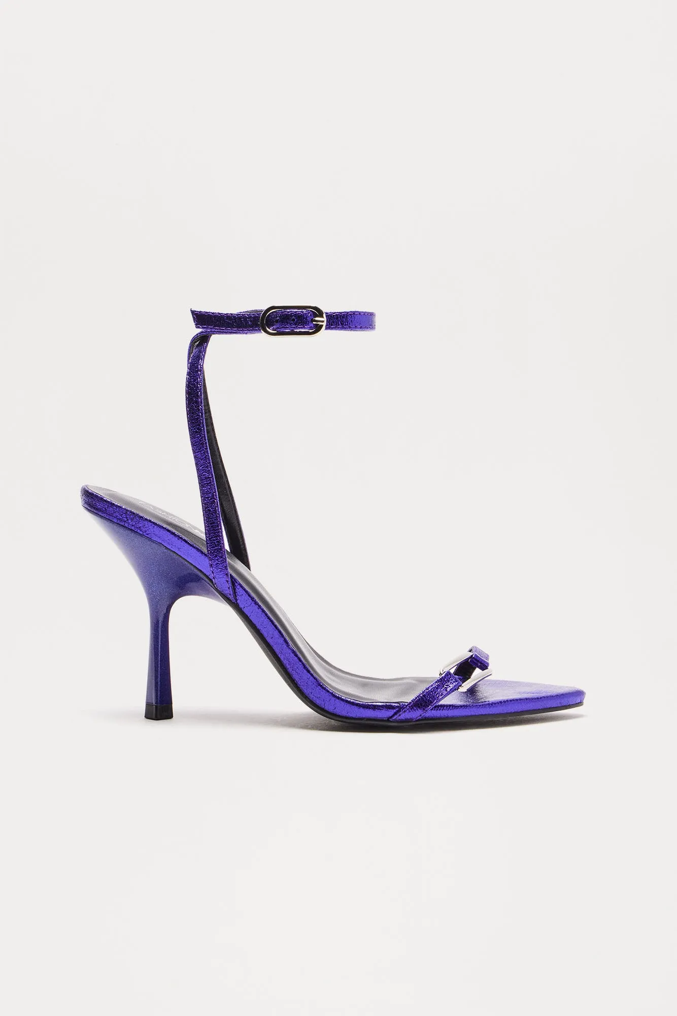 Arya Metallic Heels - Purple