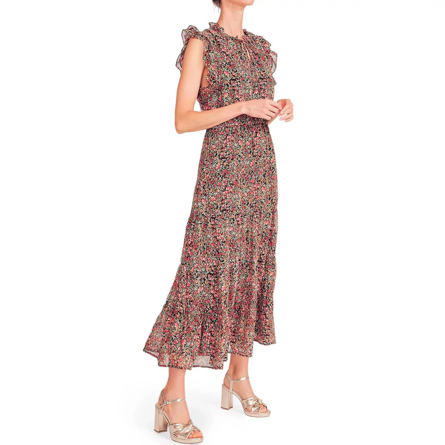 BB Dakota by Steve Madden Womens Ditsy Floral Sleeveless Printed Chiffon Dress