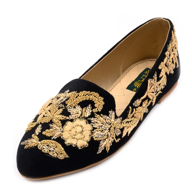 Black Fancy Pumps For Women's