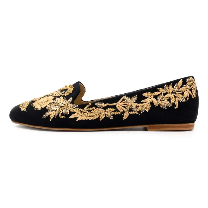 Black Fancy Pumps For Women's