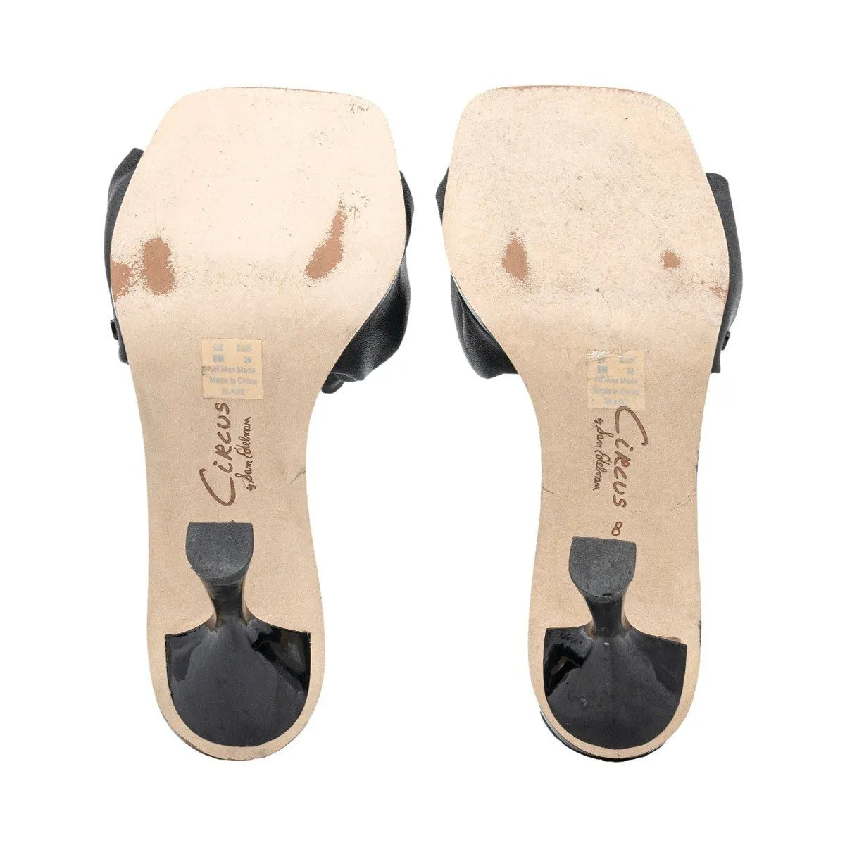 Circus Ny By Sam Edelman Slade High-Heel Sandals Leather Black Colour For Women