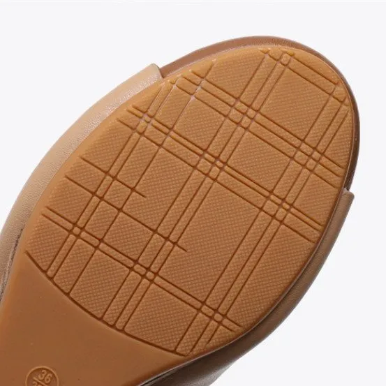 Cuzcare Casual Walking Sandals Women Back Strap Comfy Toe Wedge Sandals Trendy Beach Fashion