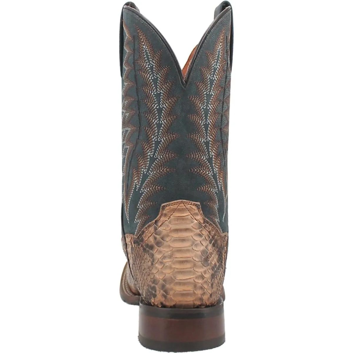 Dan Post Men's Templeton Python Snakeskin Square Toe Boots - Beige DP4183