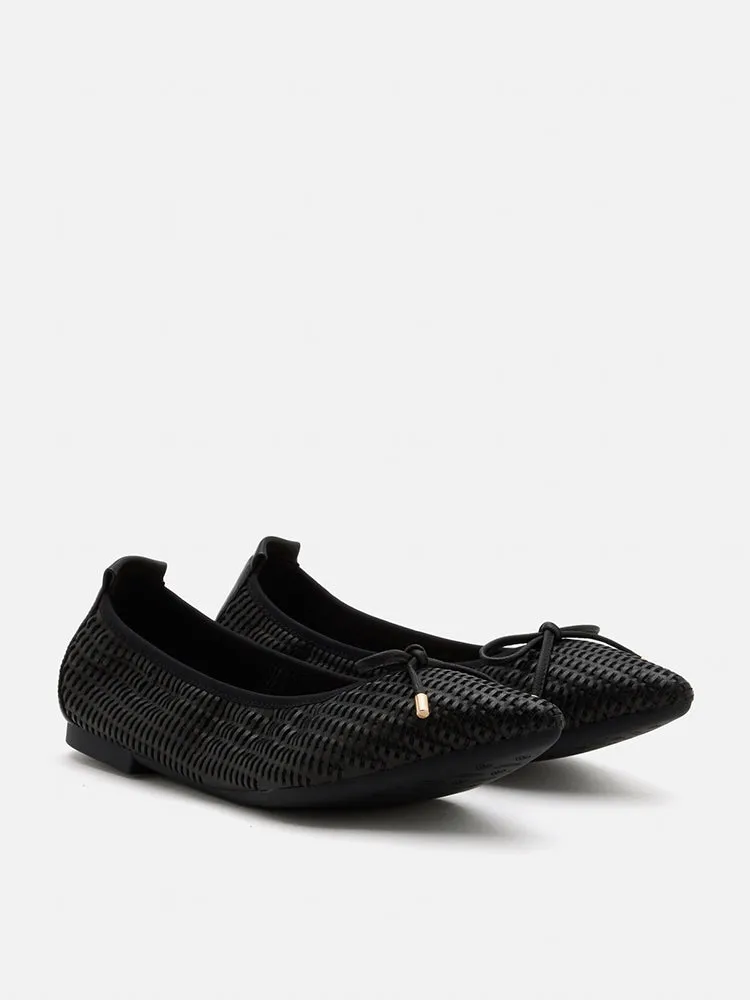 Eliza Weaved Bow Flats