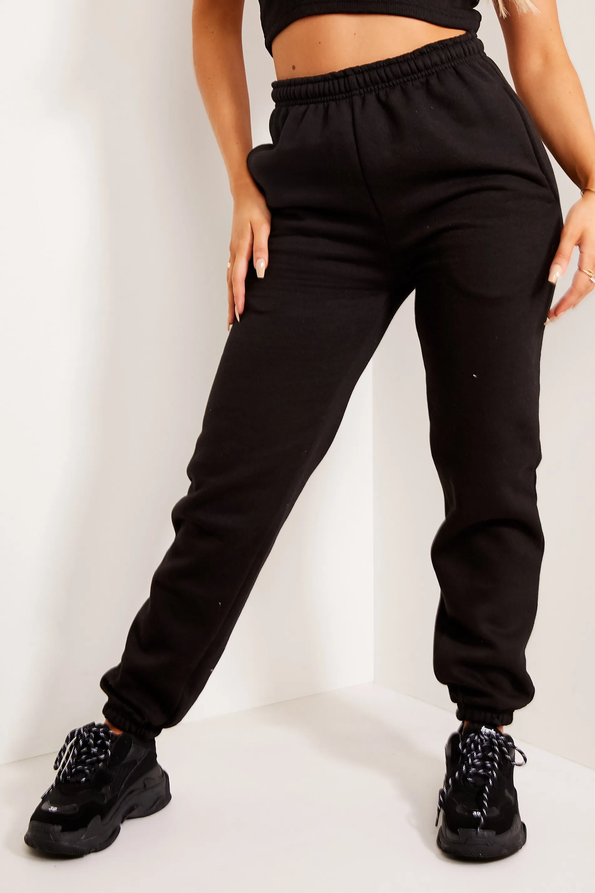 Gabriella Black Oversized Comfy Joggers