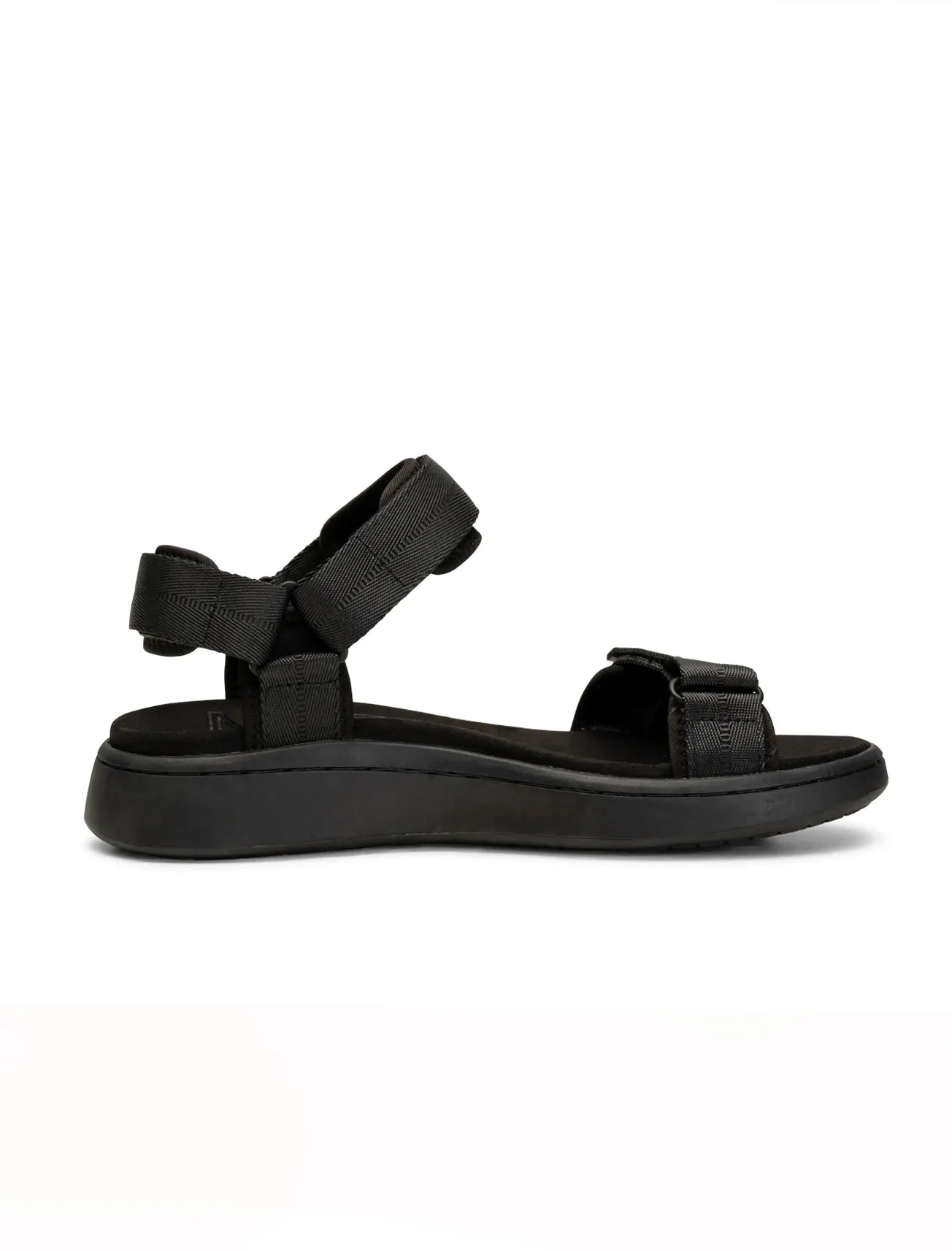 Line Textile Sandal, Black