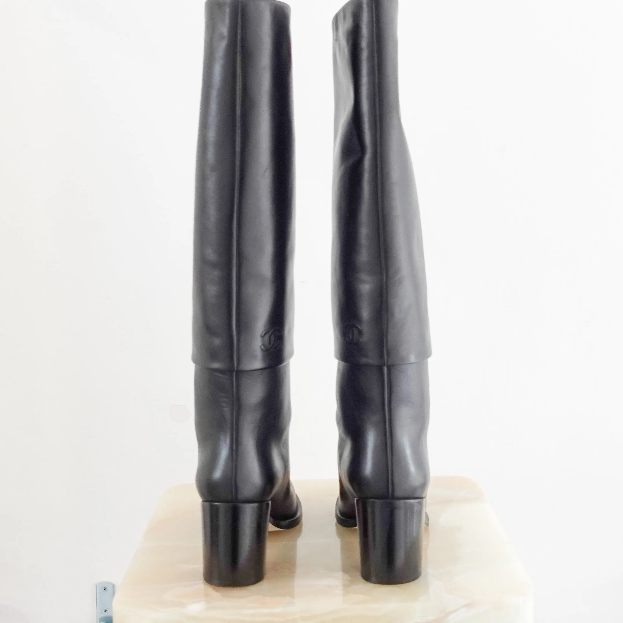 Long leather boots RRP £2k