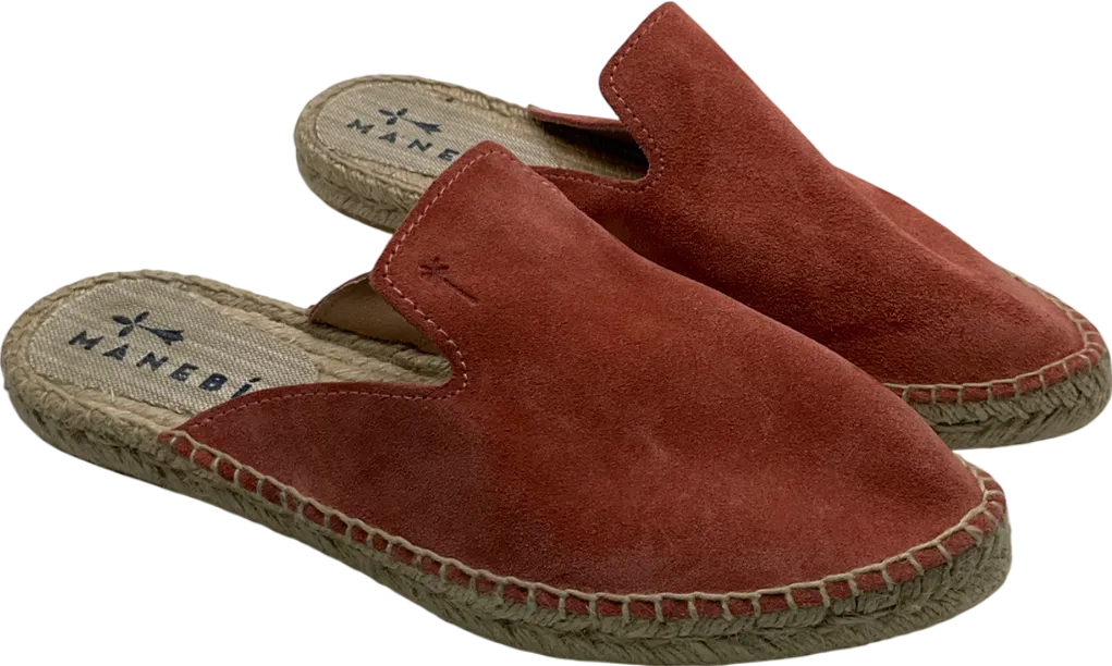 Manebi Orange Suede Mules UK 5 EU 38 