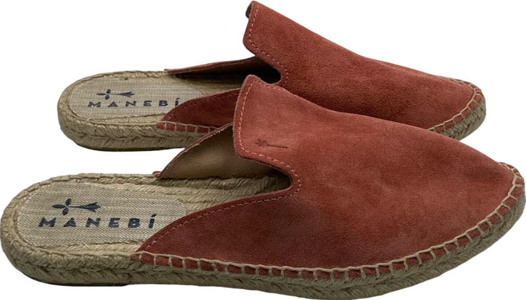 Manebi Orange Suede Mules UK 5 EU 38 