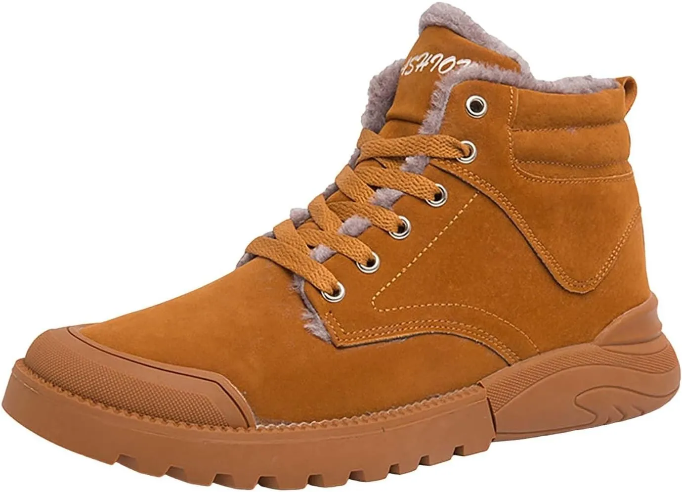 Men Work Boots Non Steel Toe Hiking Sneakers Warm Ankle Womens Safety Toe Shoes Wide Width Platform Sneakers Lightweight Safety Hike Grounded Footwear