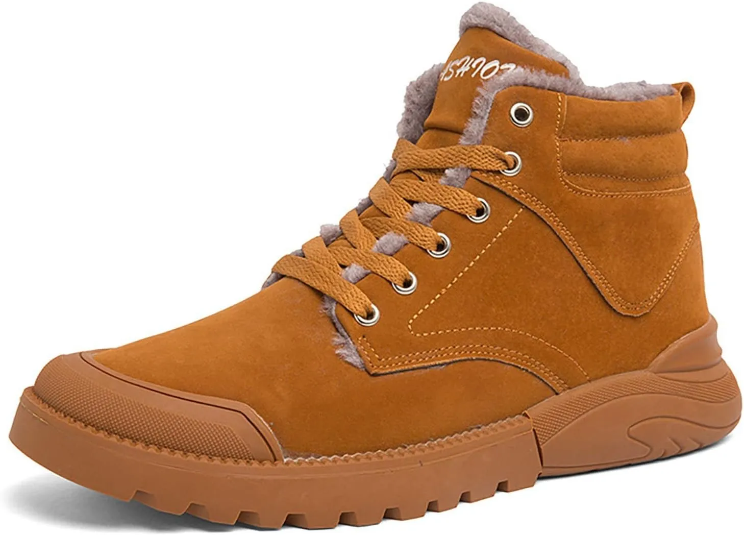 Men Work Boots Non Steel Toe Hiking Sneakers Warm Ankle Womens Safety Toe Shoes Wide Width Platform Sneakers Lightweight Safety Hike Grounded Footwear
