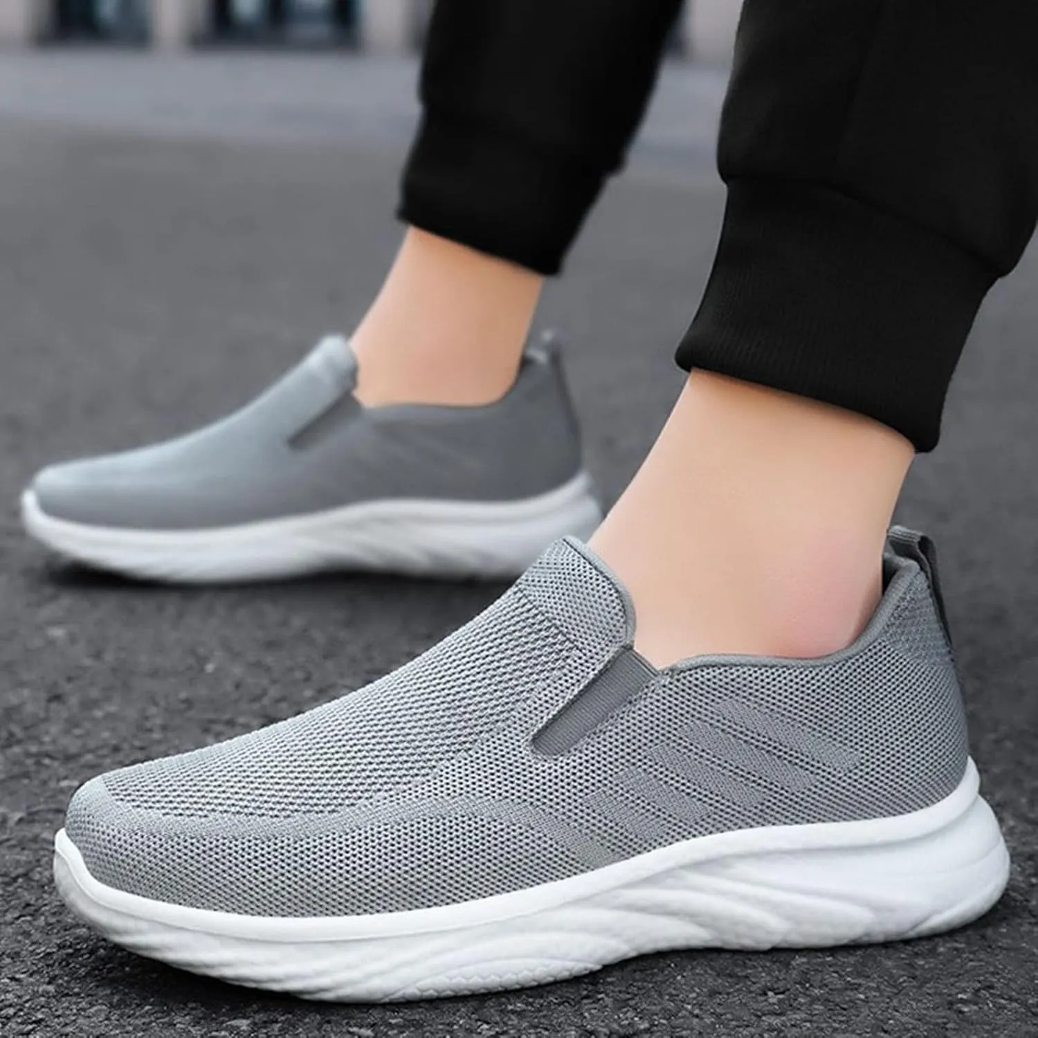Men's Spring All Flat Soled Comfortable Lazy Slip On Couple Casual Shoes Casuals for Men