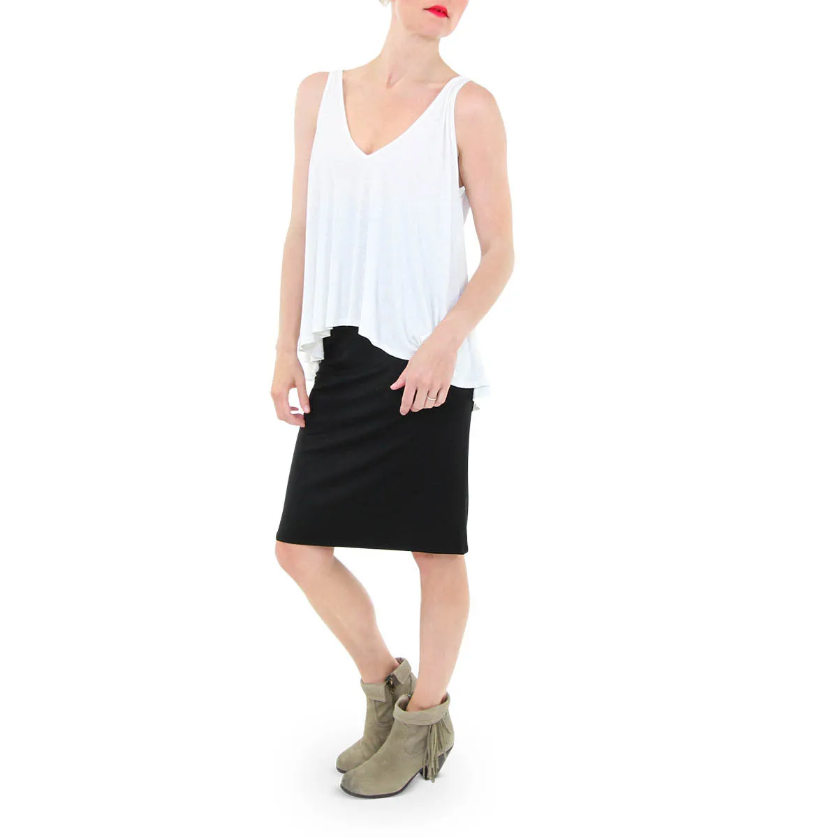 Rib Ramita Top - White