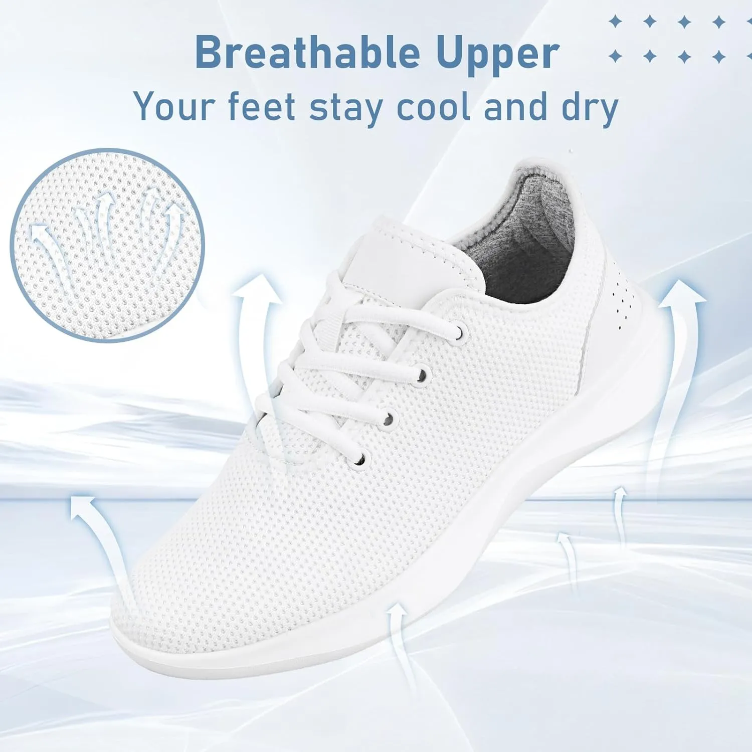 Sneakers for Women Men, Walking Shoes Tree Womens Runner Sneakers with Arch Support, Comfortable Lightweight Walking Sneakers, Non Slip Athletic Tennis Running Shoes for Gym Workout Yoga Walking
