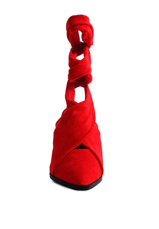 Statement Pointed Toe High Heel Mules