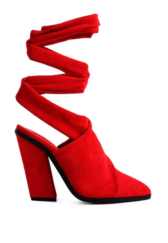 Statement Pointed Toe High Heel Mules