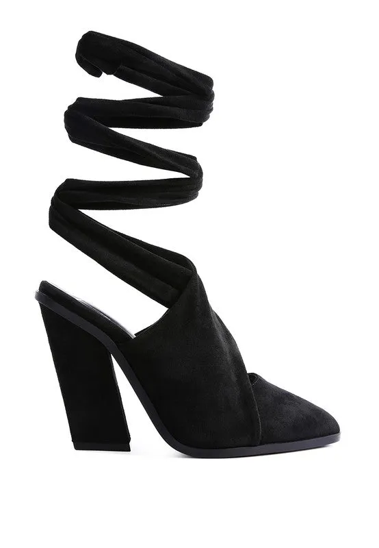 Statement Pointed Toe High Heel Mules