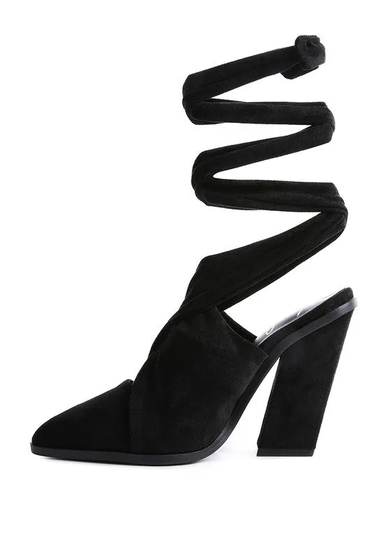 Statement Pointed Toe High Heel Mules