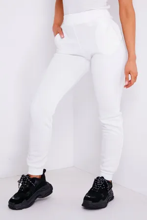 White Slim Fit Joggers