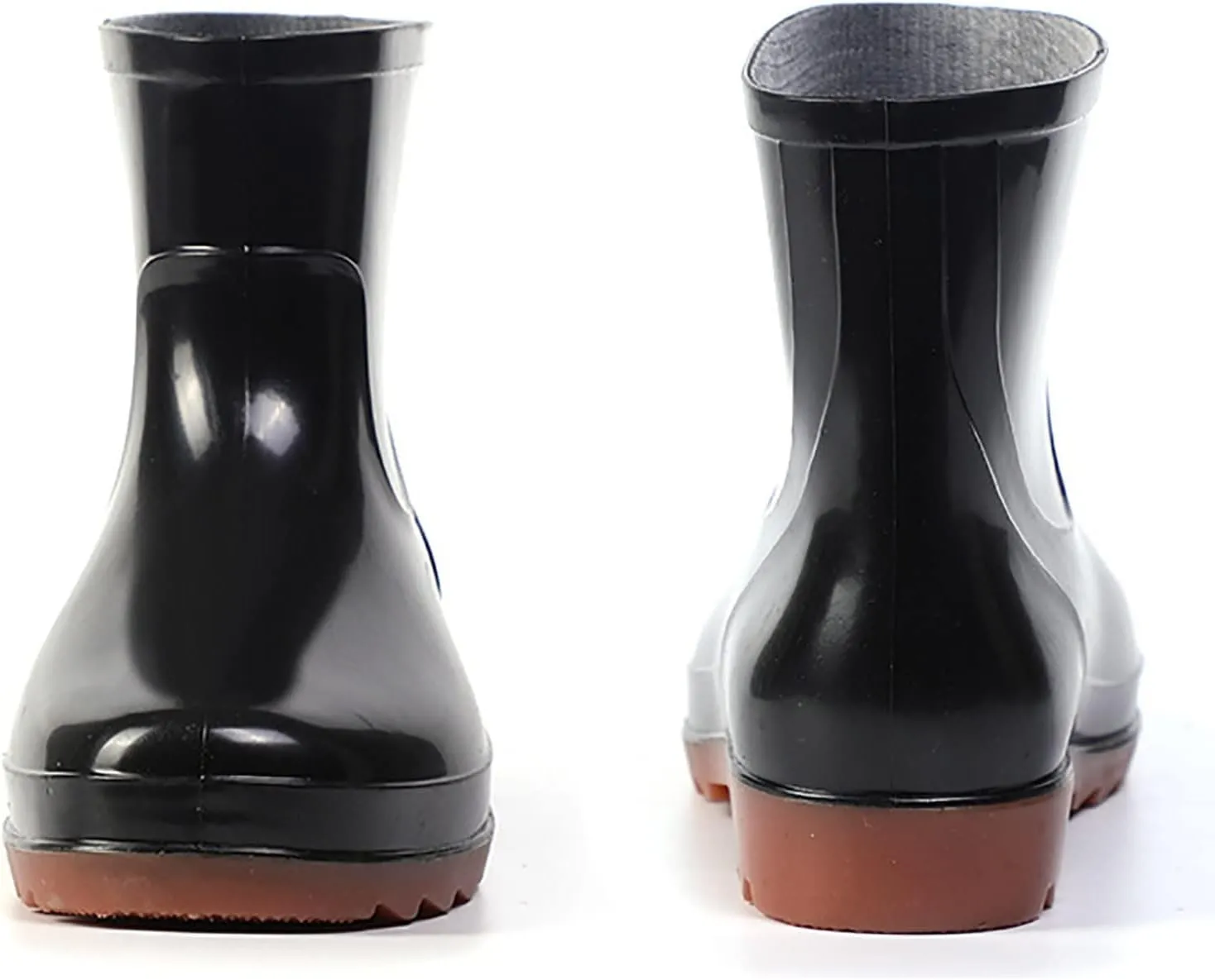 Womens Rain Boots Wide Calf Mens Grounded Footwear Booties with Heel Non Slip Work Barefoot Shoes Waterproof Rain and Garden Shoe for Women Outdoor Wide Calf Boots