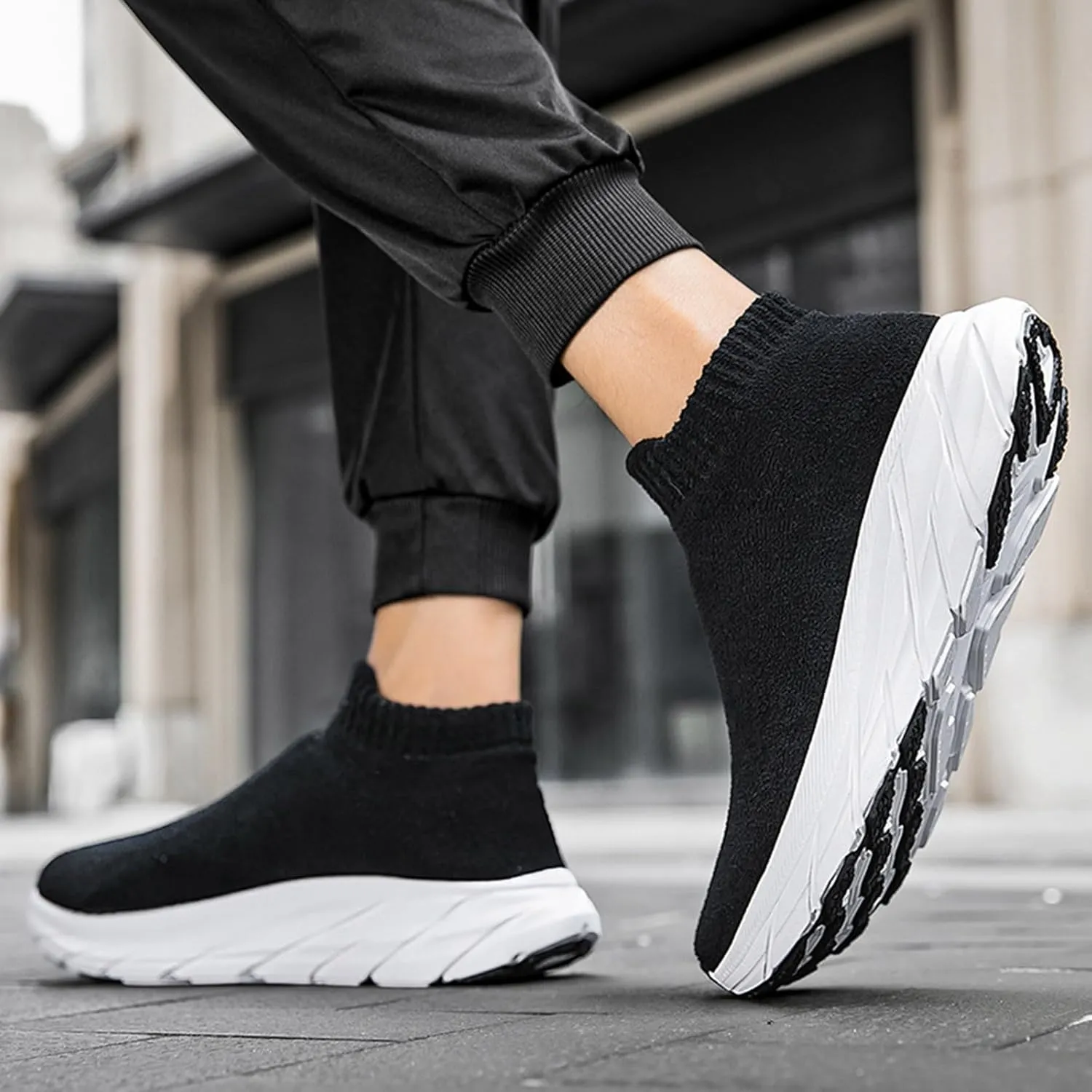 Women's Slip on Walking Shoes Non Slip Memory Foam Running Shoes Wide Width Breathable Gym Workout Shoes Lightweight Sneakers Indoor Outdoor