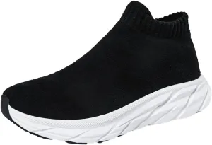 Women's Slip on Walking Shoes Non Slip Memory Foam Running Shoes Wide Width Breathable Gym Workout Shoes Lightweight Sneakers Indoor Outdoor